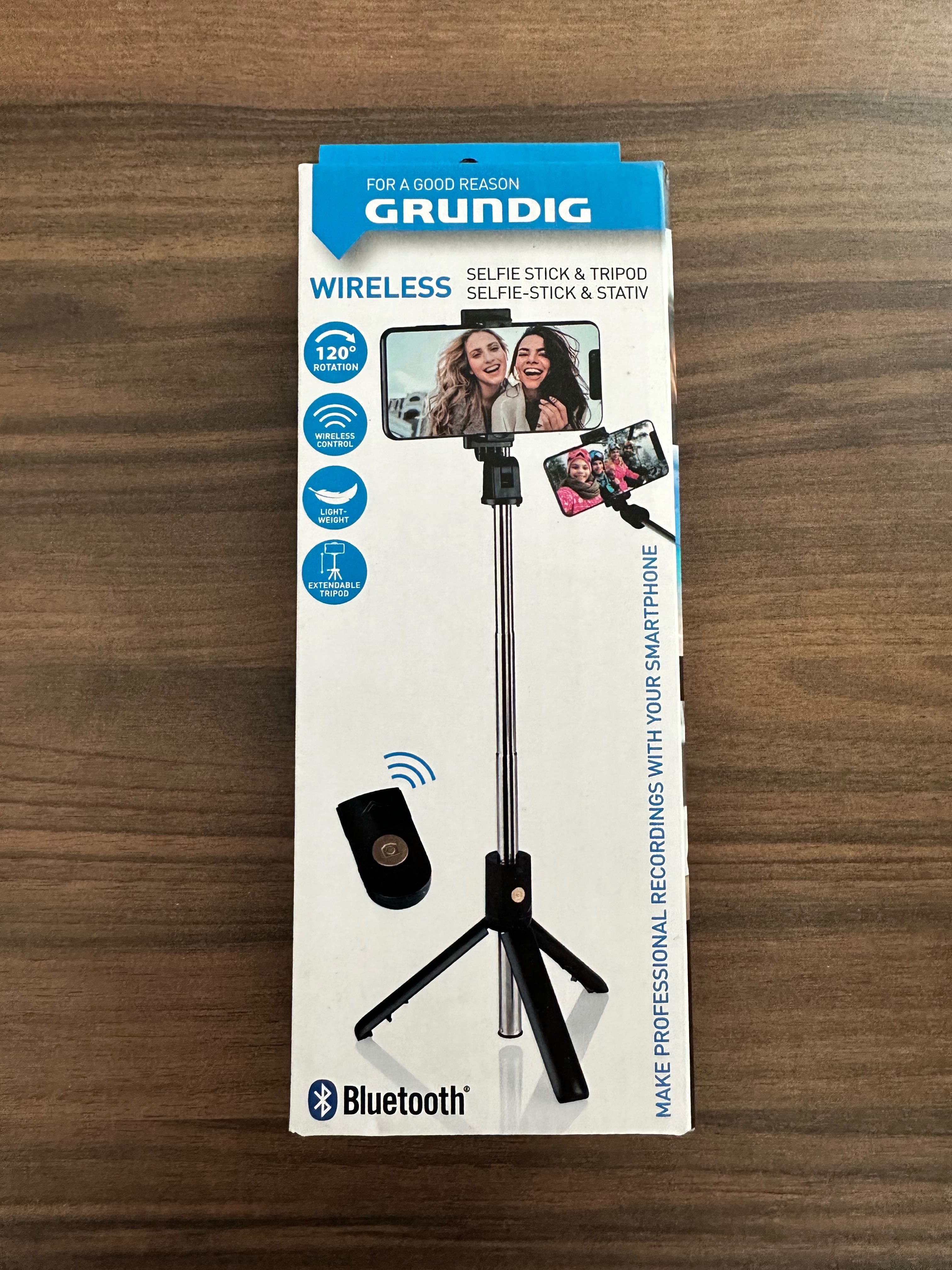 Grundig Kijek do selfie i statywu, statyw do smartfona, z pilotem