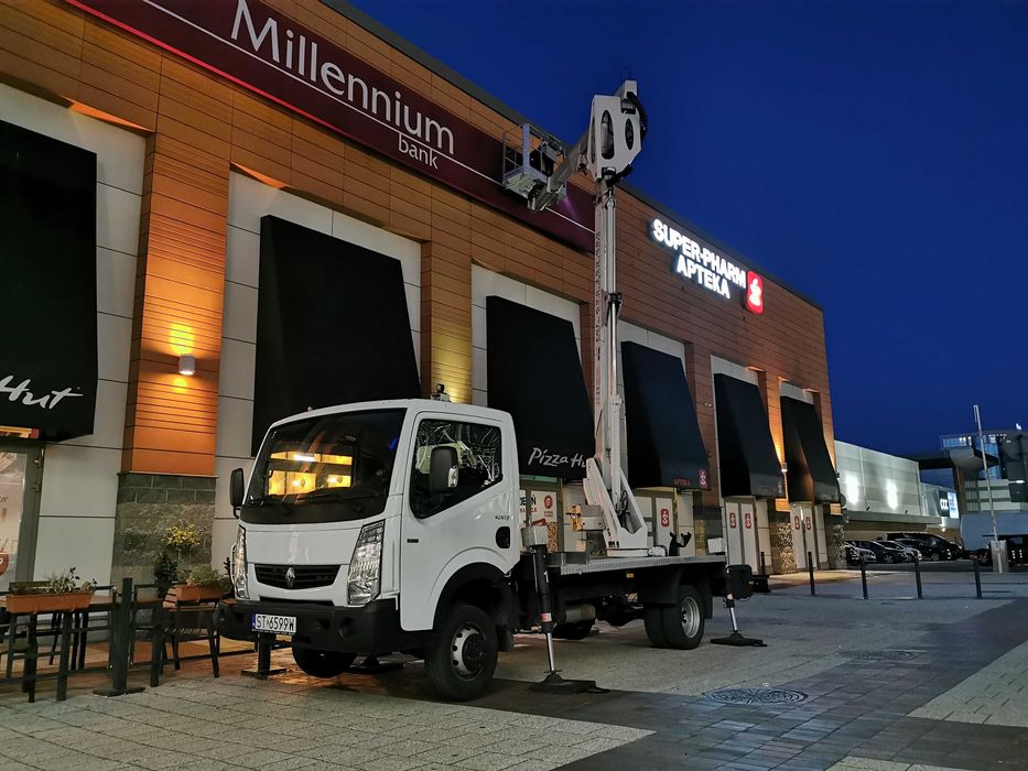 Wynajem podnośnik koszowy / zwyżka 20 m  25 m