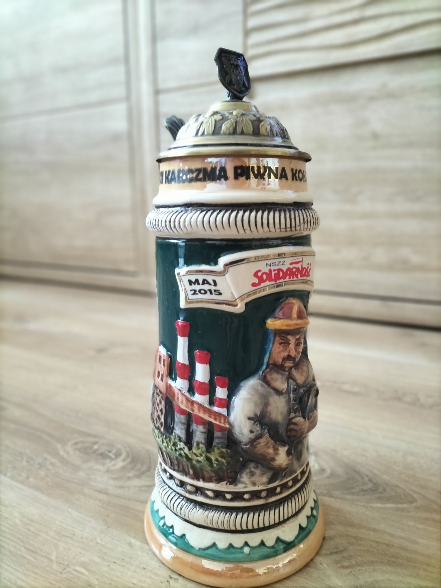 Kufel do piwa porcelanowy