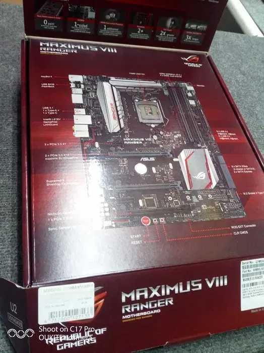 Motherboard Maximus VIII Ranger + Intel Core i7-6700K