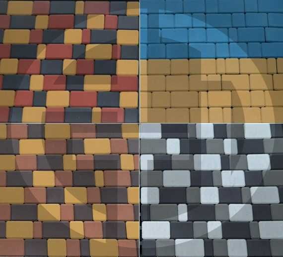 Плитка для дорожки, отмостки - Старый город 25 | Брусчатка 200х100х25