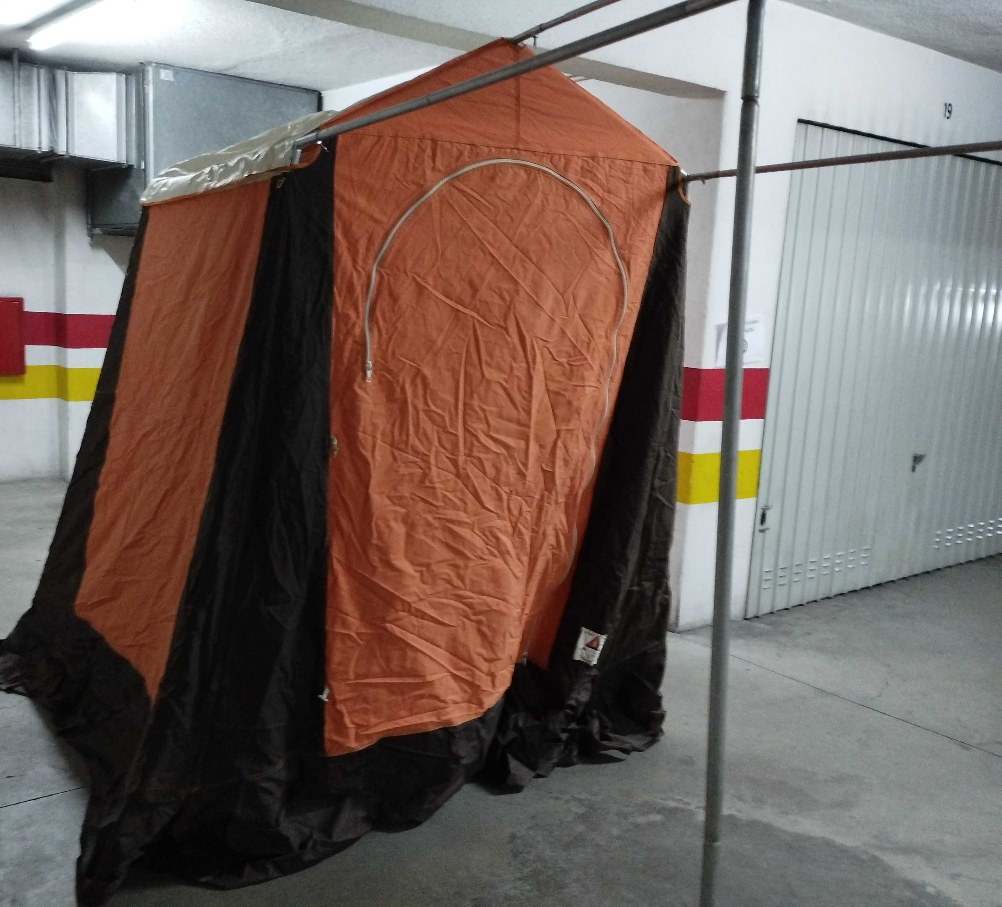 Cozinha campismo, Tenda familiar, Oleado