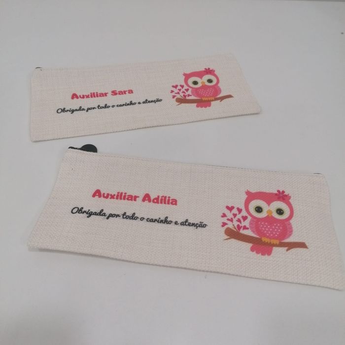 Estojo de linho personalizado