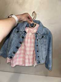 Джинсовка кофта блуза  на дівчинку 2-3 роки