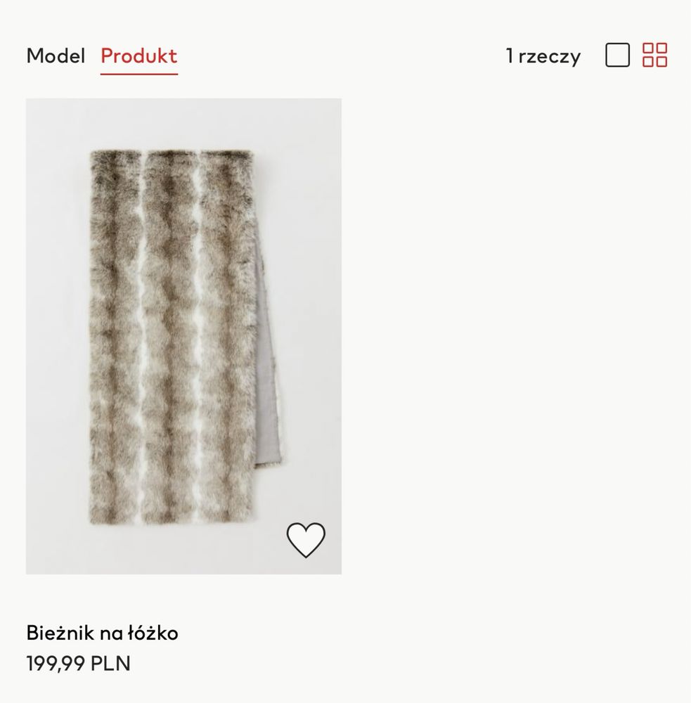 Bieżnik na łóżko H&M Nowy