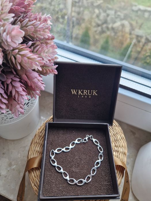 Bransoletka W. KRUK chain charms Łańcuchowa srebro 925