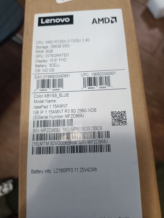 Lenovo IdeaPad 1 15AMN7