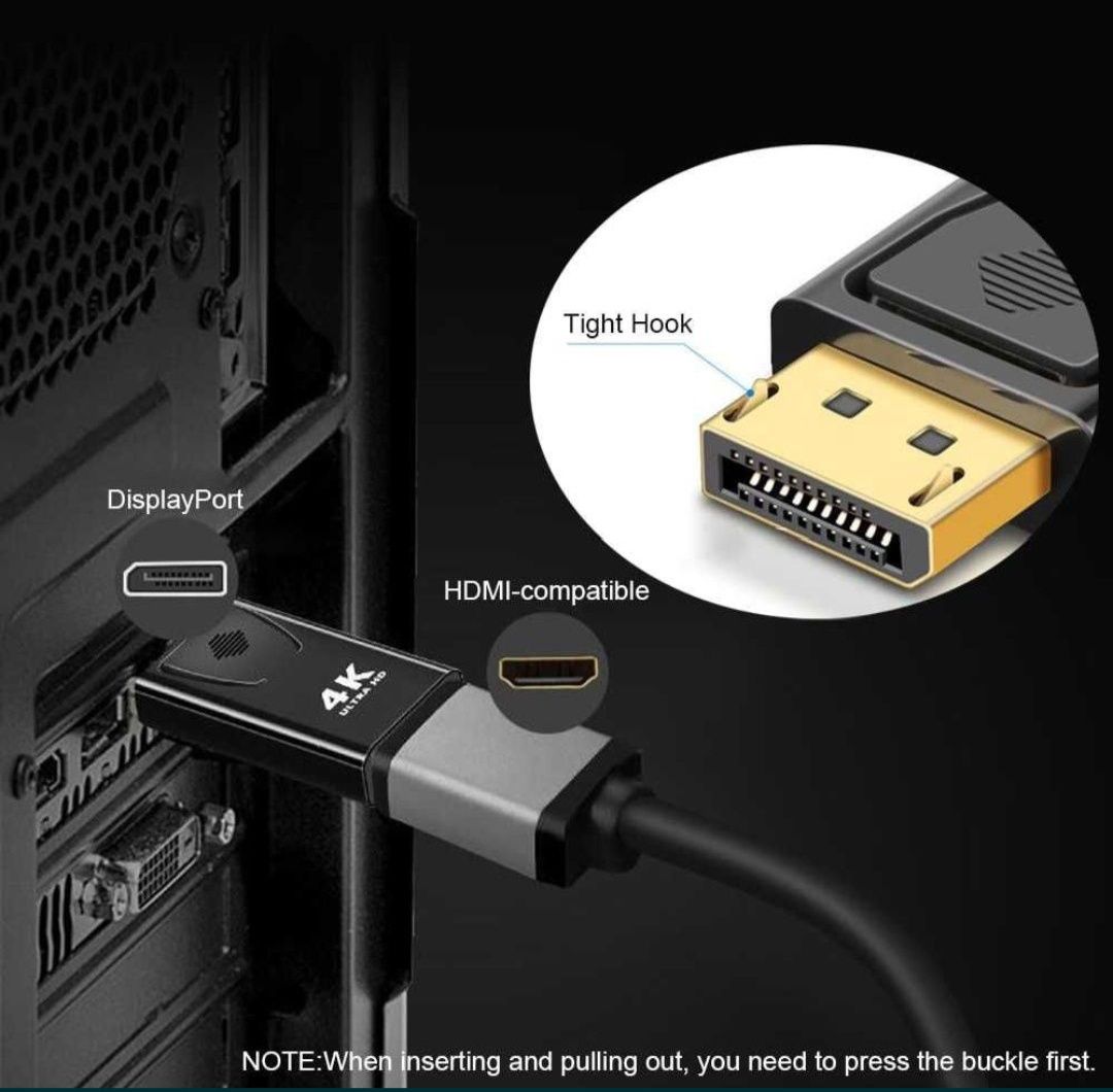 Переходник DisplayPort (DP) - HDMI 4K