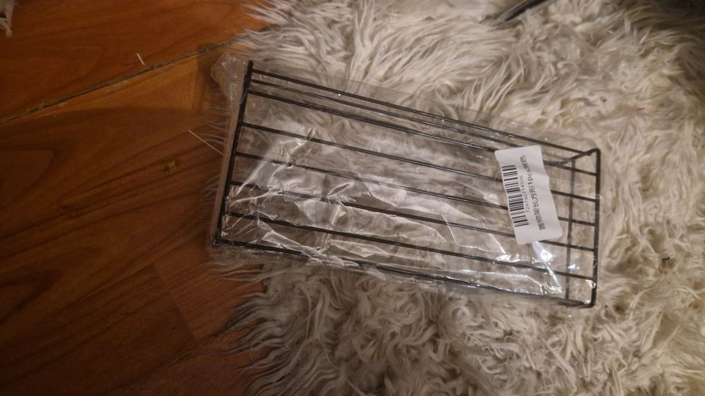 Półka łazienkowa metalowa czarna