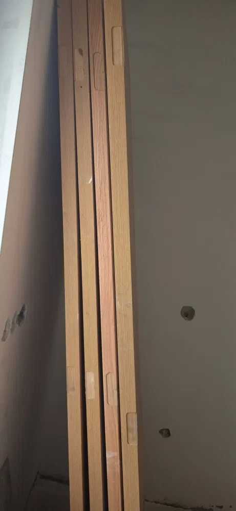 Portas em contraplado carvalho 70cm larg envernizadas