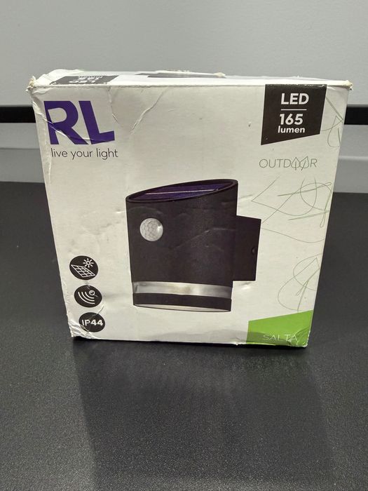 Kinkiet elewacyjny RL SALTA czujnik ruchu solar