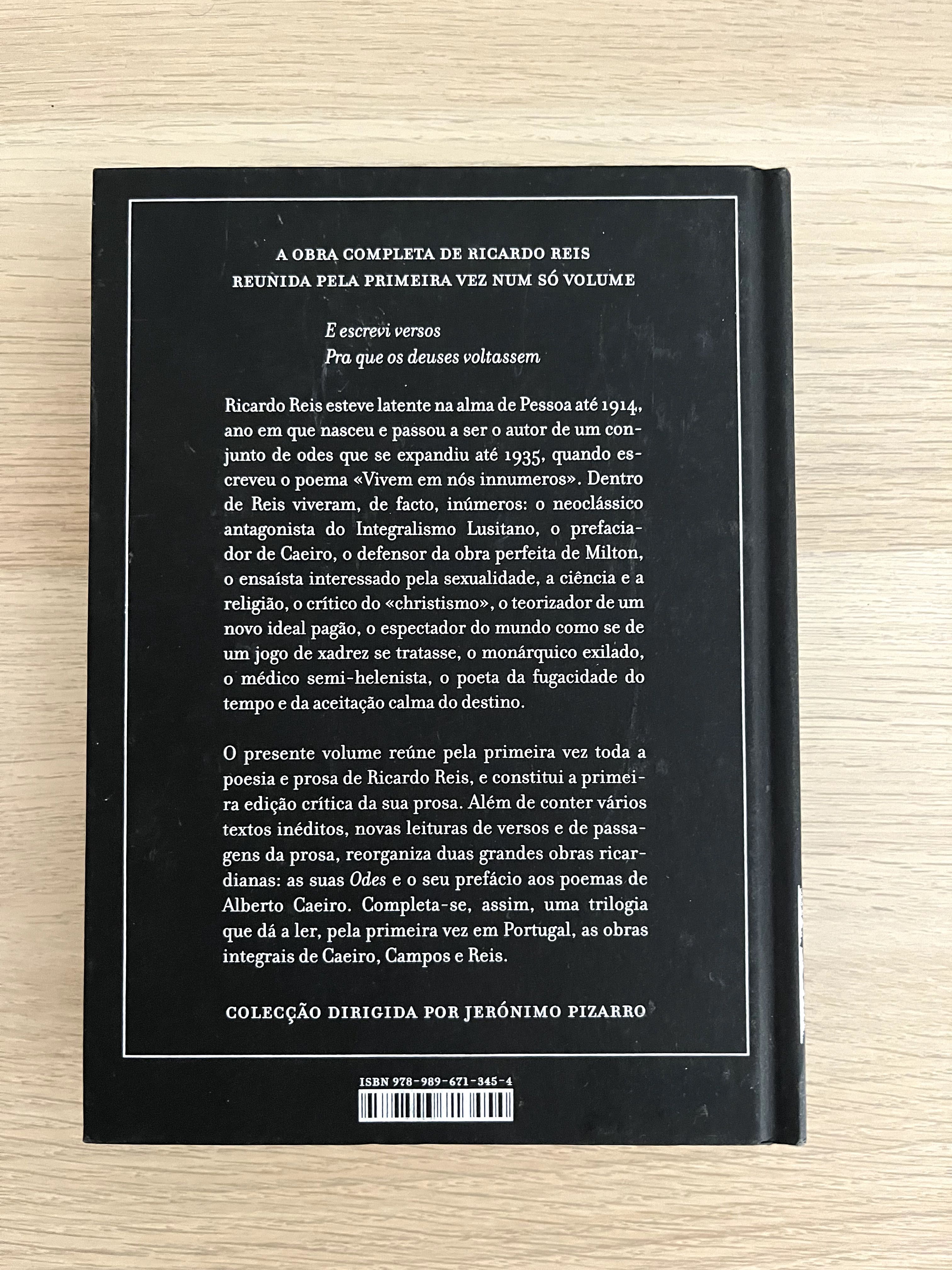 Livro Obra Completa de Ricardo Reis de Fernando Pessoa