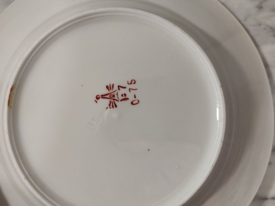 Дружковка тарелки для второго красные и синие