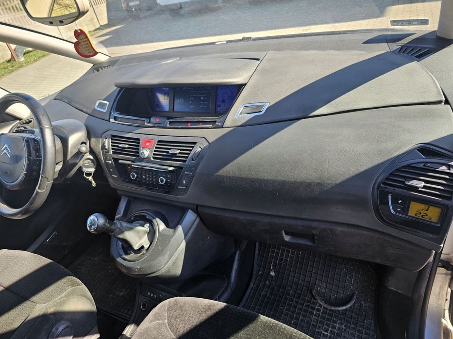 Kokpit konsola deska rozdzielcza airbag pasy Citroen C4 Grand Picasso