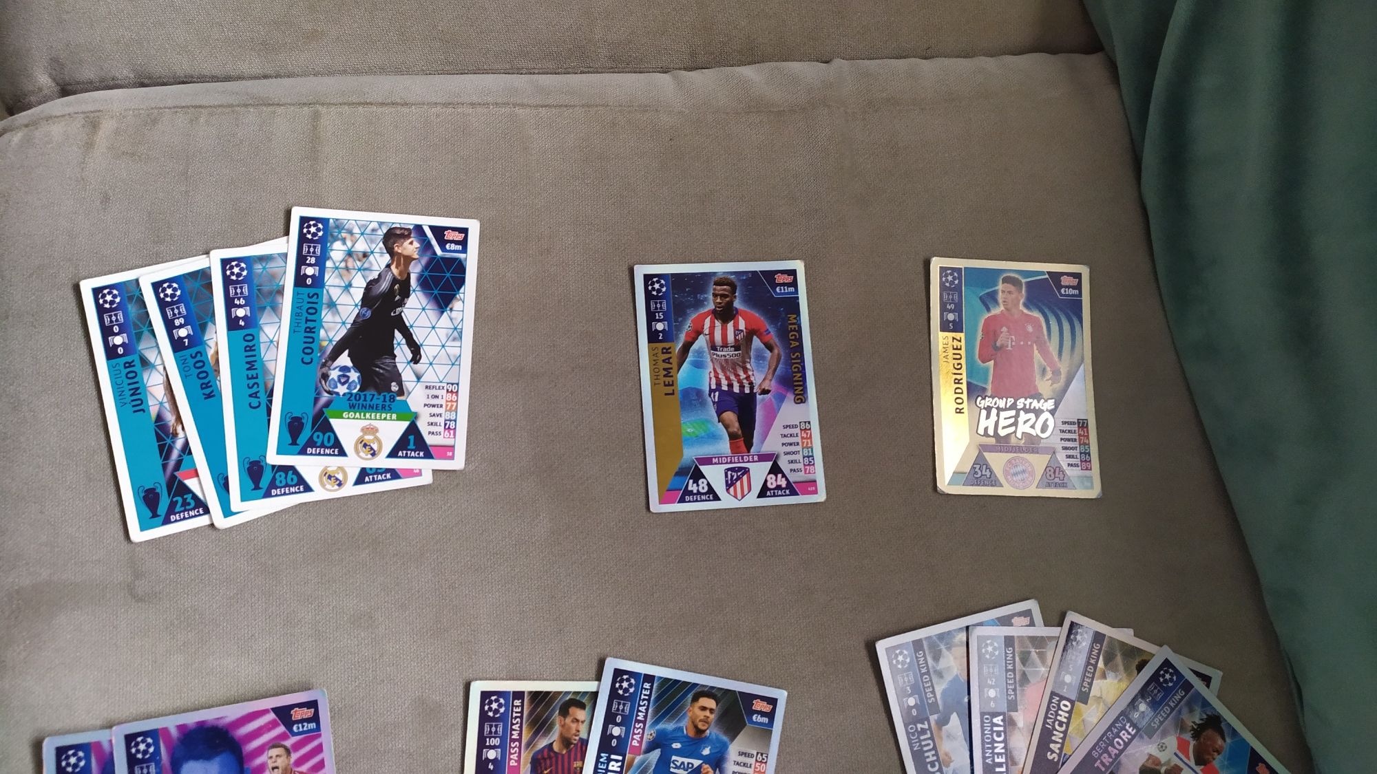 Coleção  80 cartas MATCH ATTAX season 2018/19