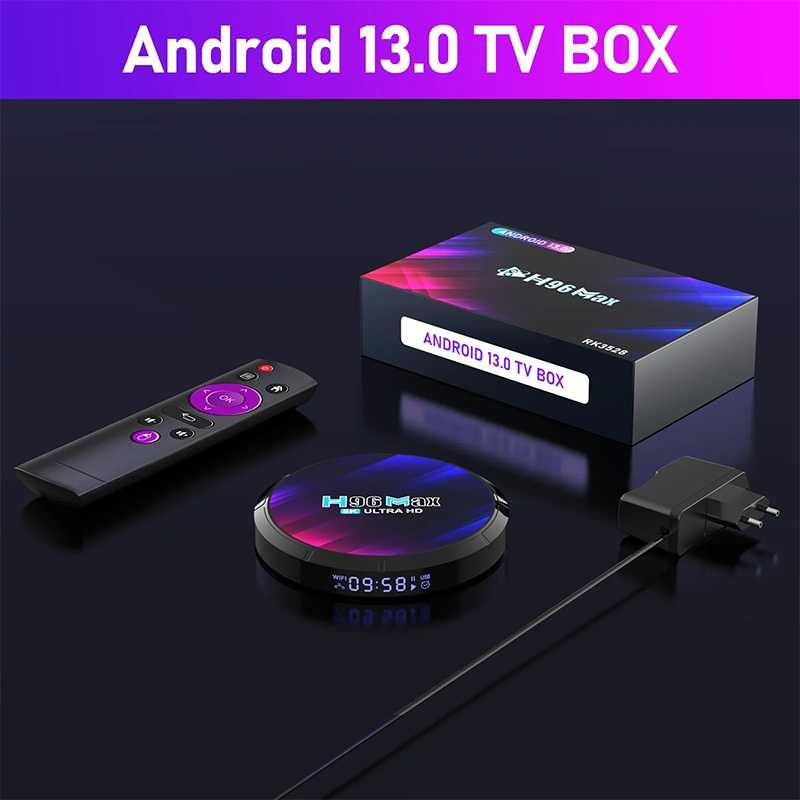 Смарт ТВ приставка H96 Max RK3528 4/64 Гб Smart TV Box Android 13