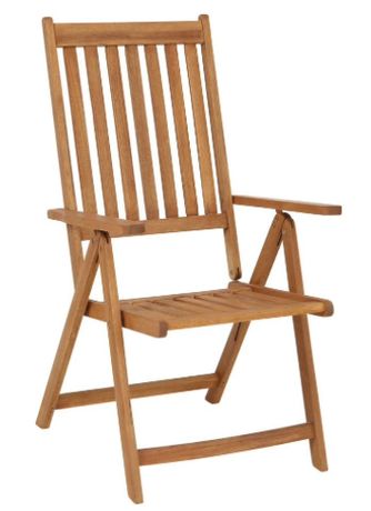Greemotion Borkum Drewniane, składane krzesło ogrodowe