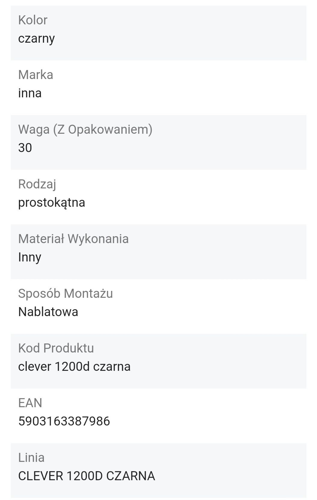 Umywalka czarna podwójna Fala Grekon NOWA 120x40x25