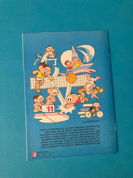 Caderno Escolar da Turma da Mônica Anos 80 - Firmo - Novo