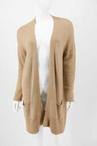 HUGO BOSS sweter damski kardigan wygodny ciepły brązowy camel S