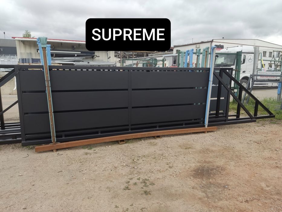 Brama przesuwna panelowa 5mx1,72m, ocynk ogniowy+RAL,