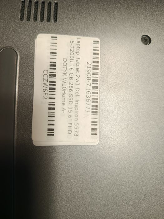 Dell Inspiron 5578 dotyk