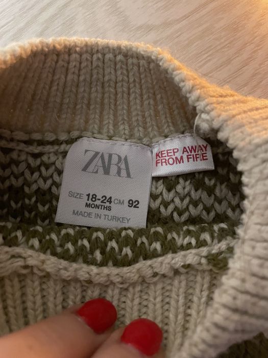 Свитер вязаный  zara 92
