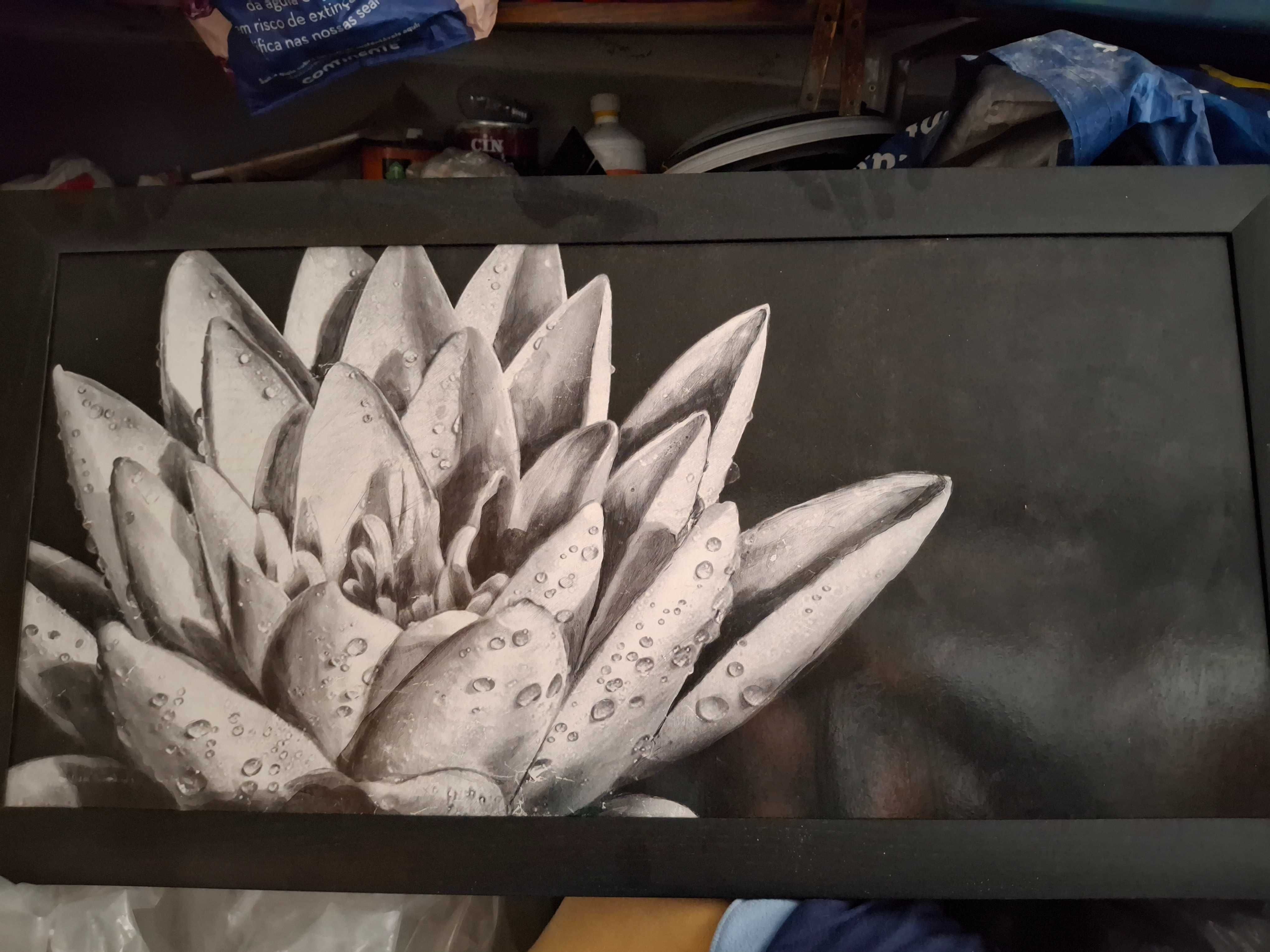Quadro com imagem de flor