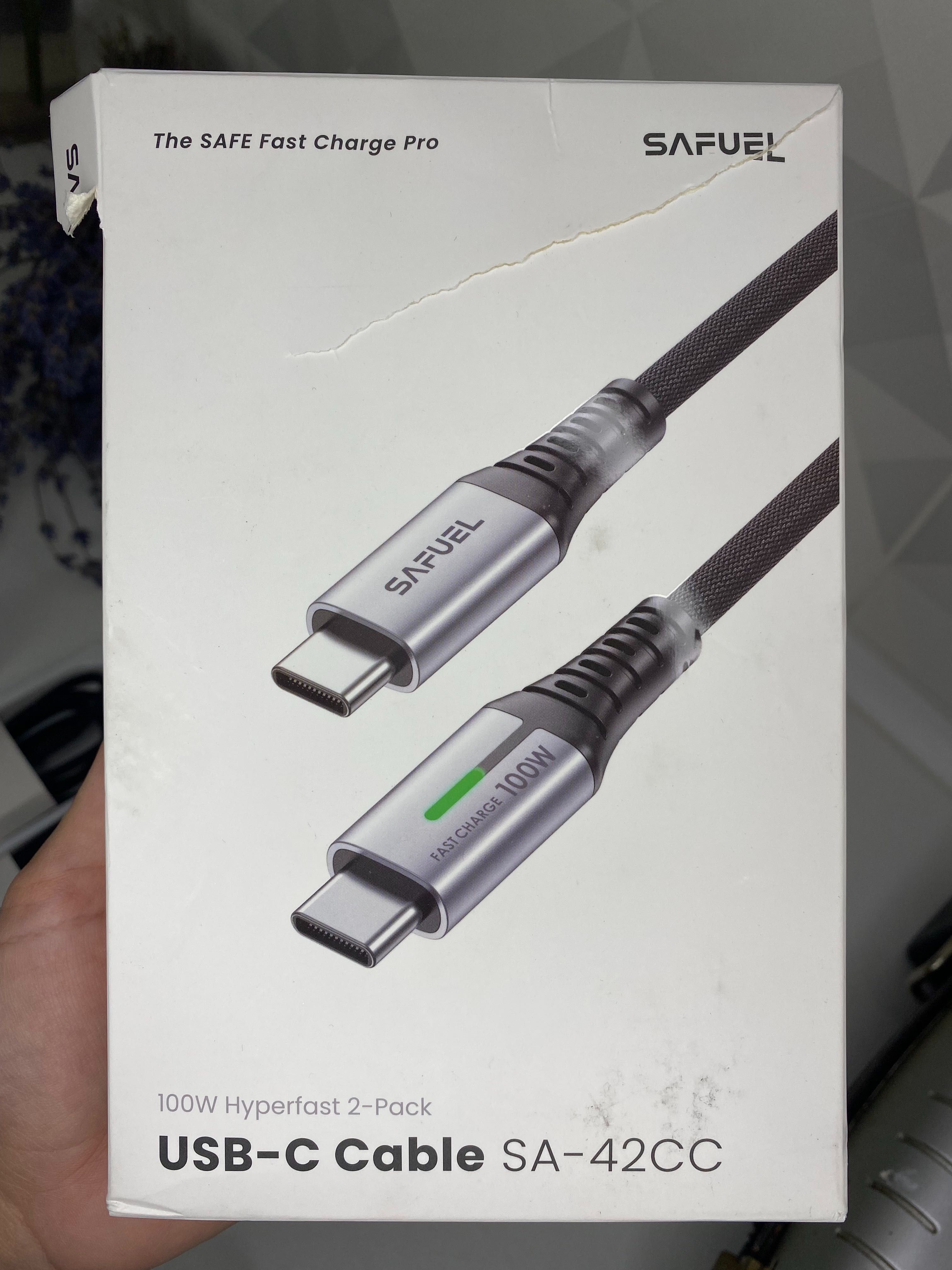 Кабель SAFUEL USB C, 100 Вт
