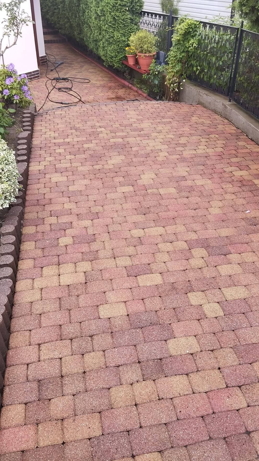 Czyszczenie Mycie kostki brukowej elewacji Impregnacja