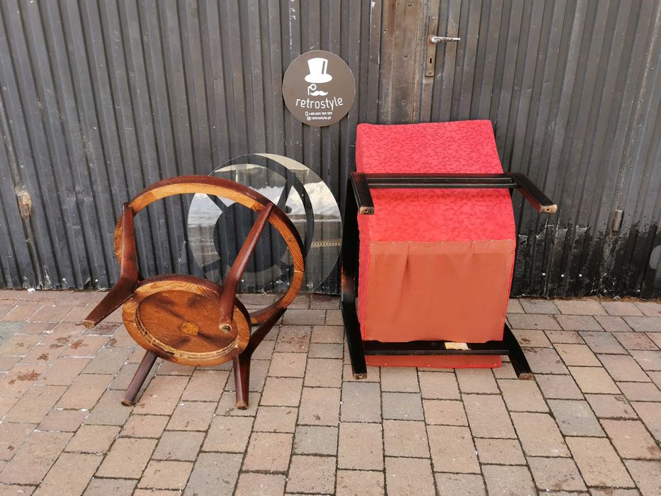Fotel ART DECO Kropáček & Koželka, Czechosłowacja 30-60, RETRO, Prl