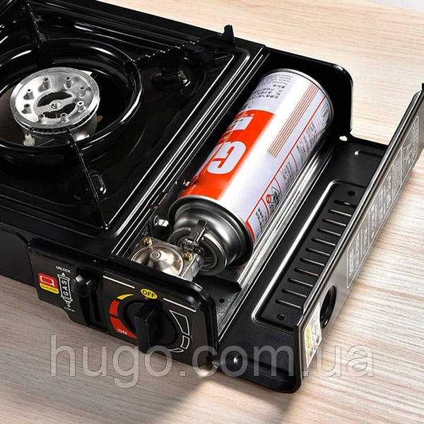 Портативна газова плита HAPPY HOME BDZ-155A+кейс