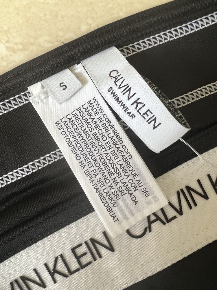 Calvin Klein NOWY dół od bikini wiązany S czarny strój kąpielowy