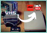 Przegrywanie kaset VHS i Hi8 na DVD pendrive dysk PC digitalizacja