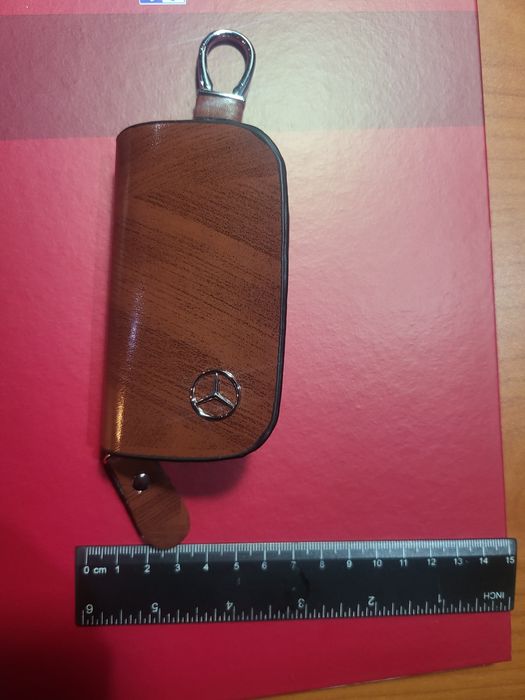 Mercedes-Benz porta chaves carteira. Novo. Castanho