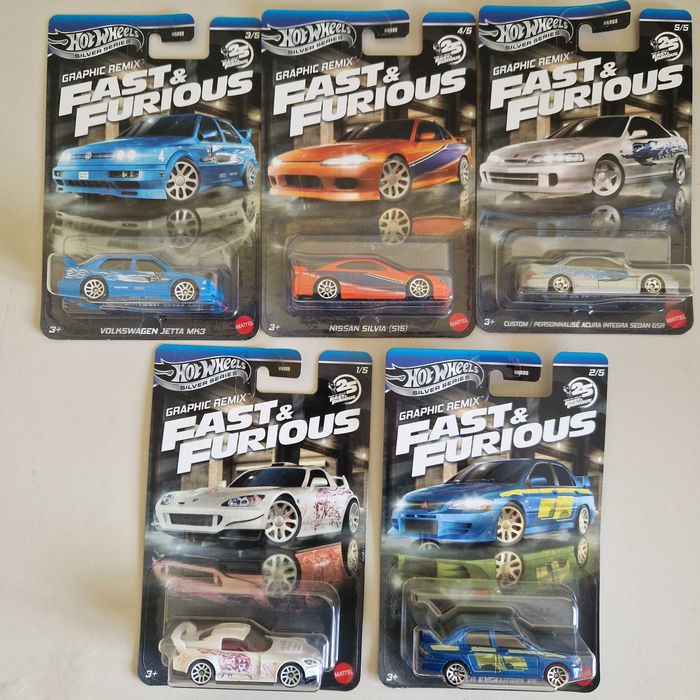 Set Hotwheels Fast & Furious Graphic Remix