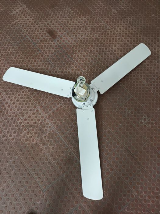 Ventoinha de teto, com 3 pás de 60cm comprimento