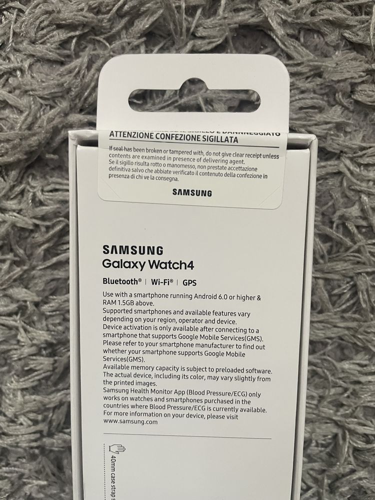 Nowy zaplombowany Smartwatch Samsung Galaxy Watch4 40mm Czarny