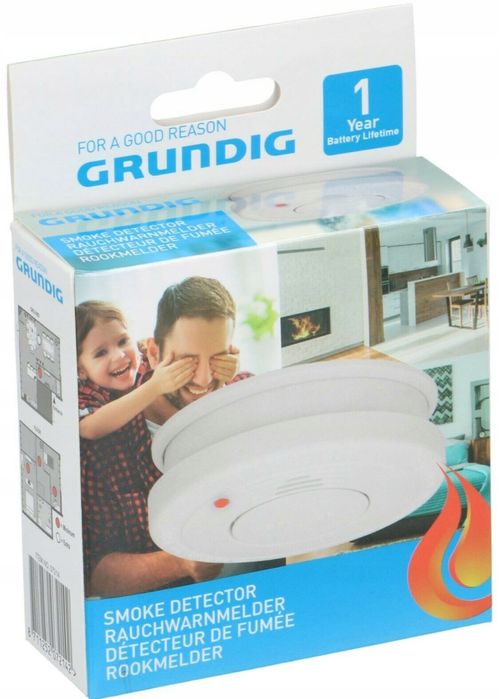 czujnik dymu bezprzewodowy grundig na baterie z sygnalizacją 85 db