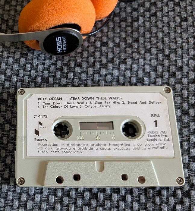 Billy Ocean, Tear Down These Walls, Cassete, K7