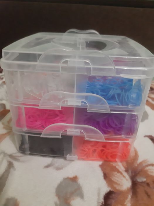 Набір гумок для покоління браслетів. Резинка до плетіння