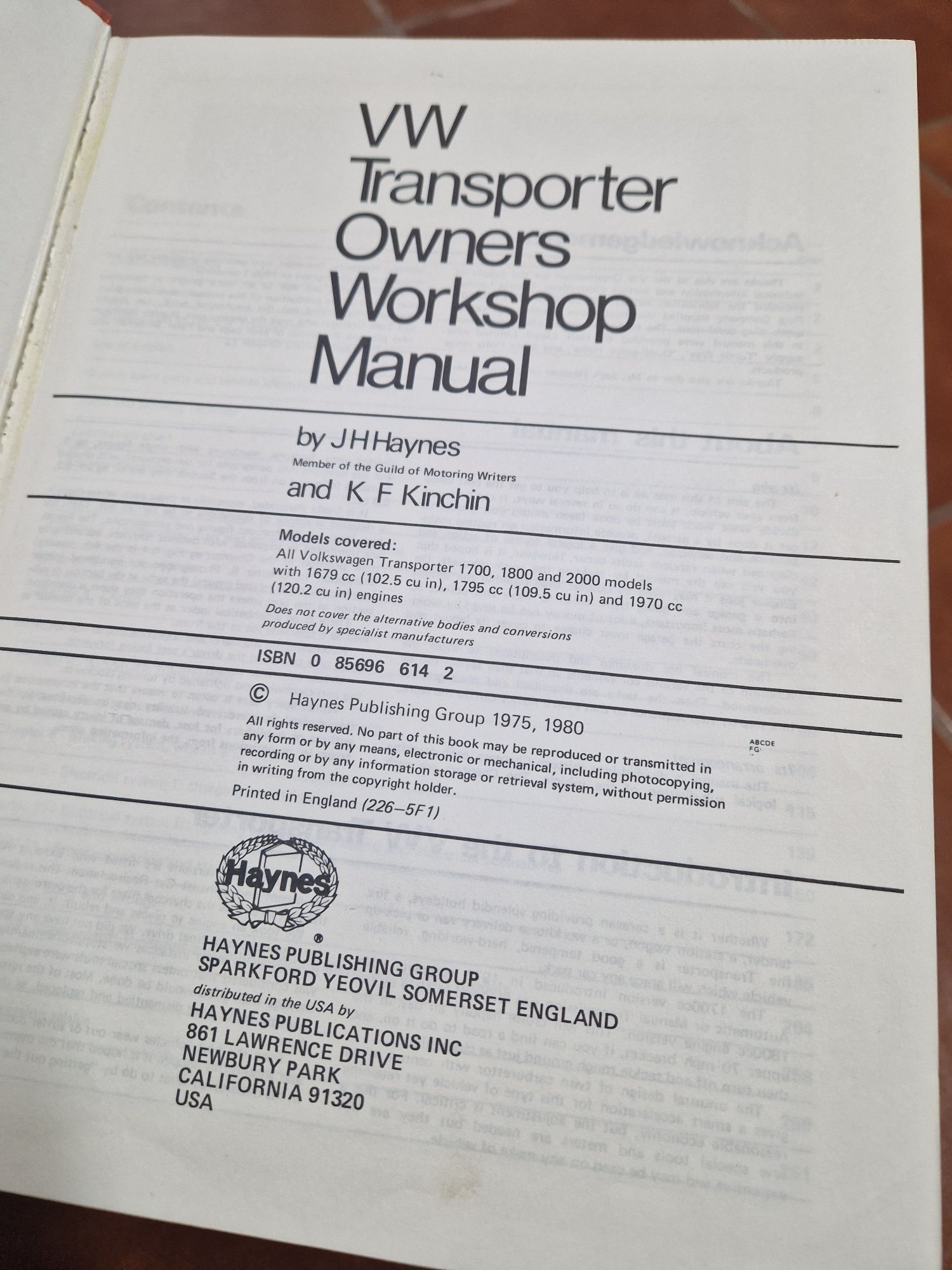 Manual Haynes Vw
