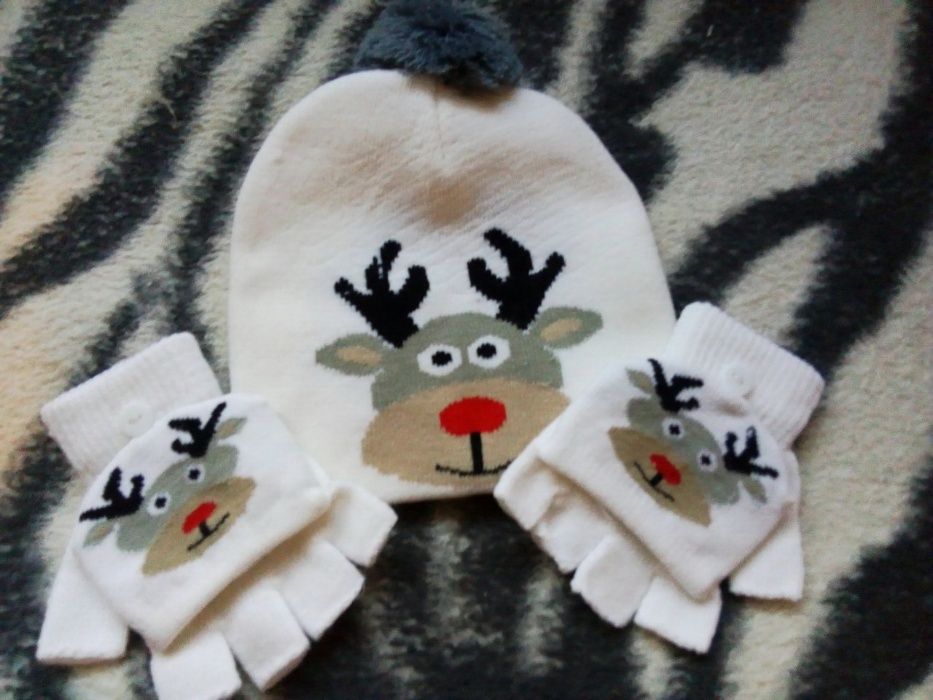 Шапочка с рукавичками