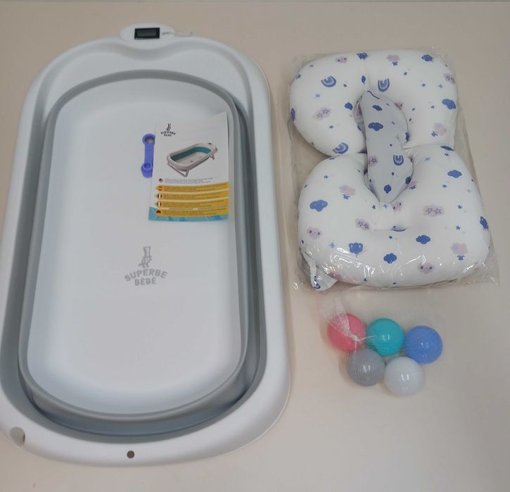 Superbe Bebe składana wanienka plus poduszka kąpielowa B300 A