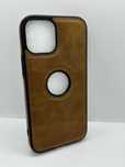 Obudowa Etui Case Iphone 13 Mini a'la skórzane Brązowe kod 245