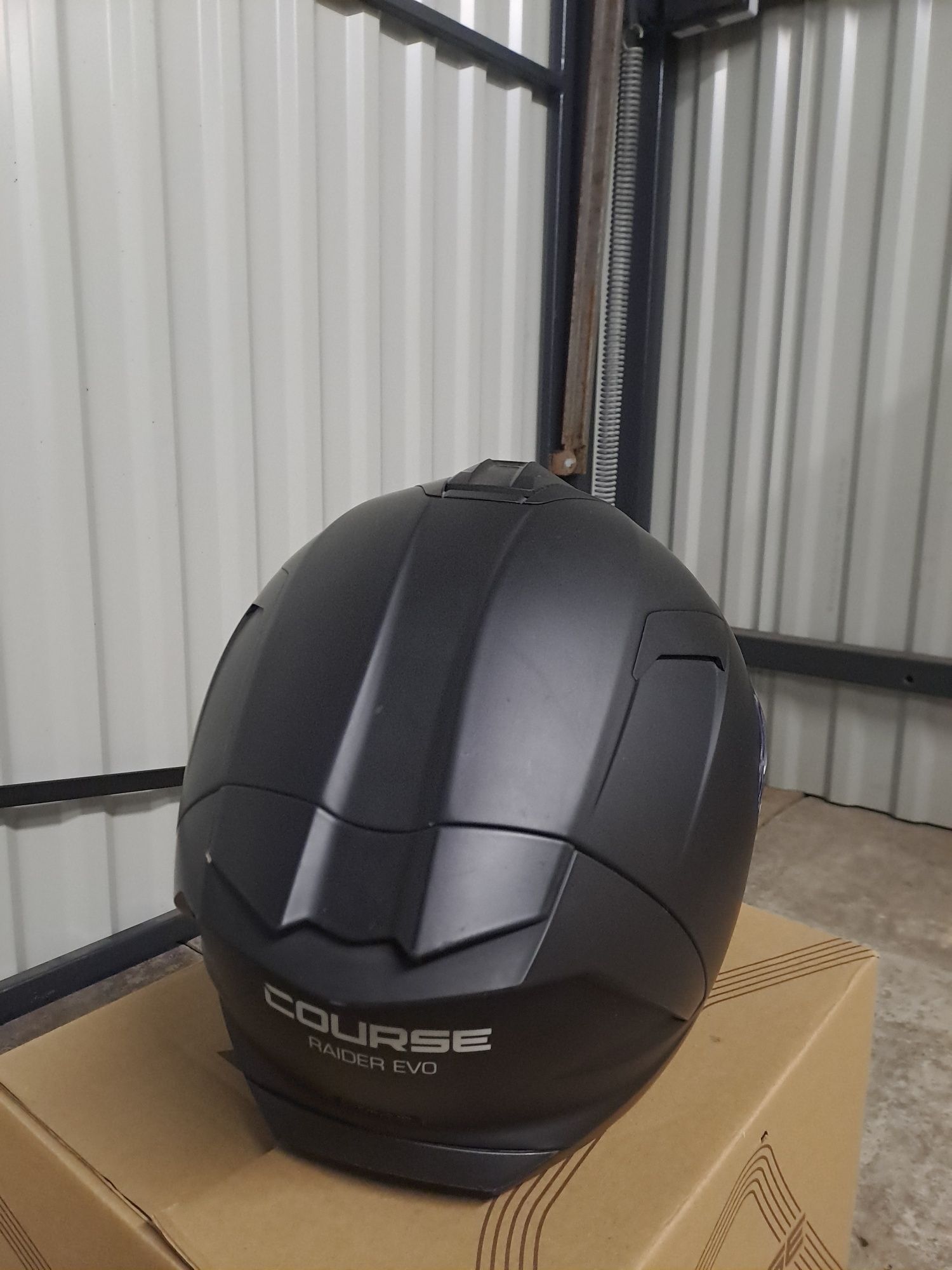 Kask Motocyklowy Course raider EVO Czarny Matowy  + Interkom NOECI