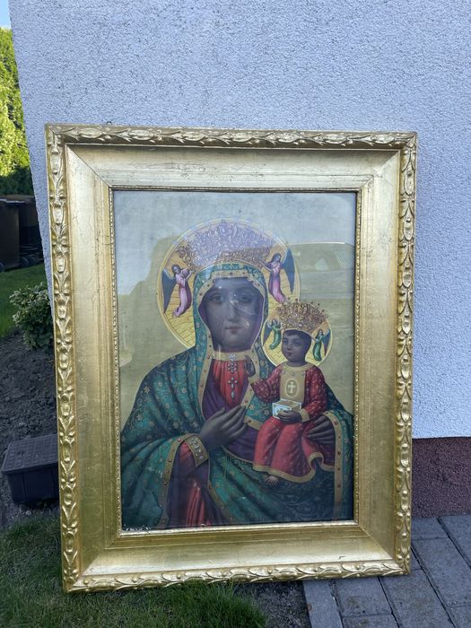 Obraz religijny piekna rama