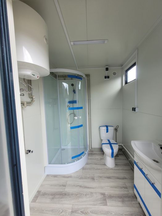 Kontener sanitarny Łazienka mobilna WC Prysznic Płyta warstwowa