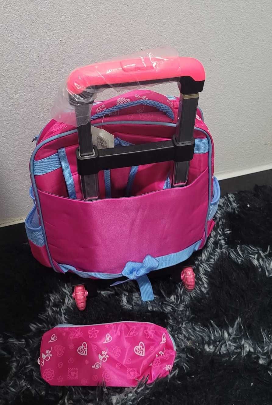 Kit Escolar Unicórnio – Trolley + Lancheira + Set de Lápis