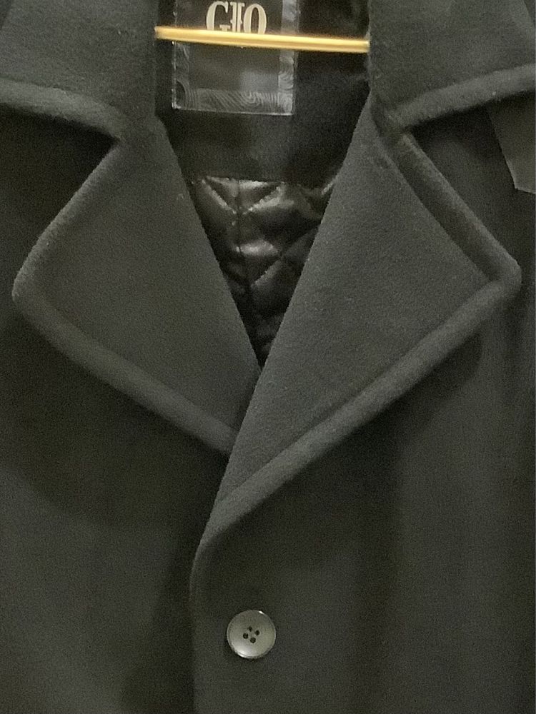 Пальто чоловіче з вовни (кашемір) на осінь або зиму, тепле.